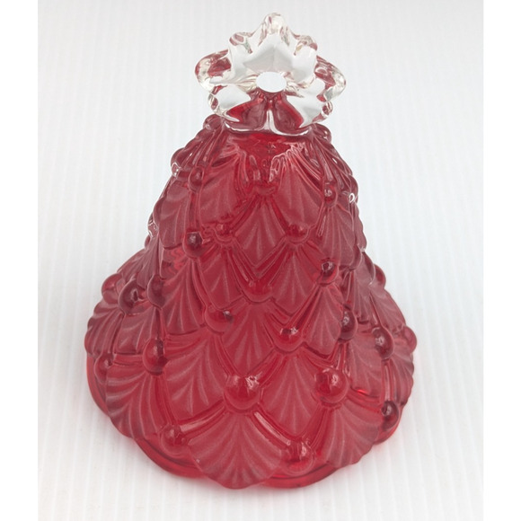 Original WaltherGlas Red Glass Bell Winter Christmas Tree Germany 5.5" H Rare - Picture 2 of 10